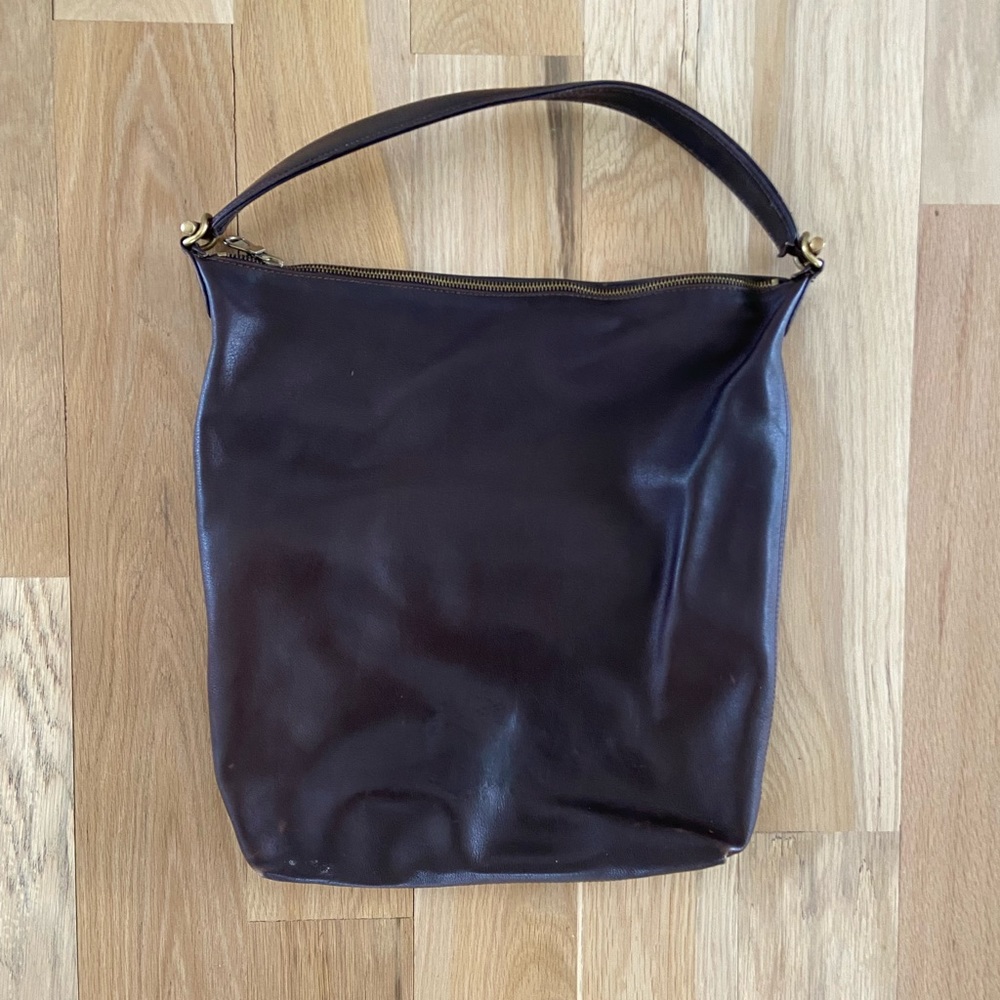 Johnny Farah brown leather hobo bag